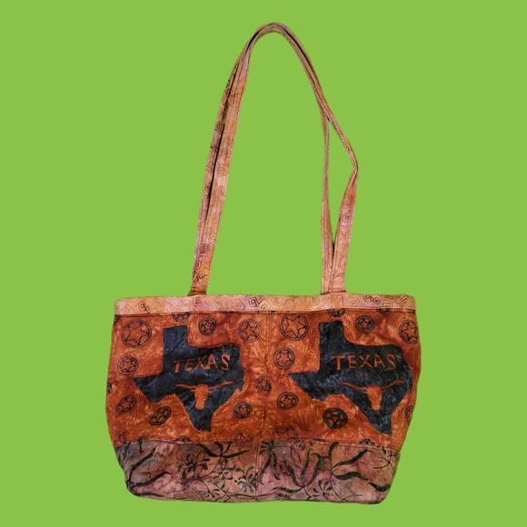 Quilted Texas Tote Bag - Picture 1 of 8